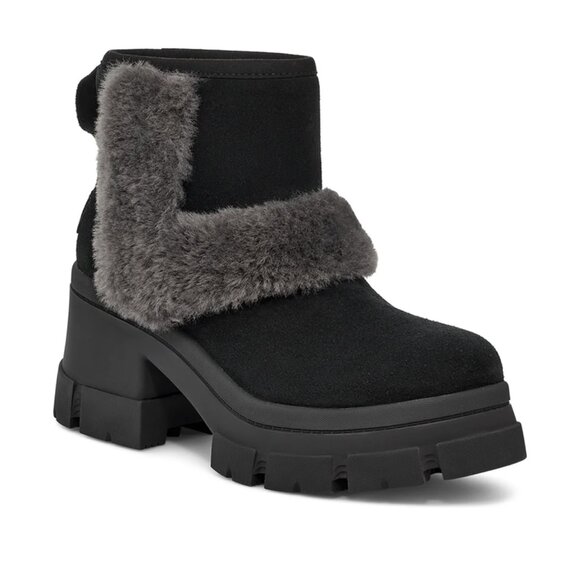 NWOT UGG BROOKLYN SUNBURST BOOT IN BLACK SZ 10 - Picture 1 of 6